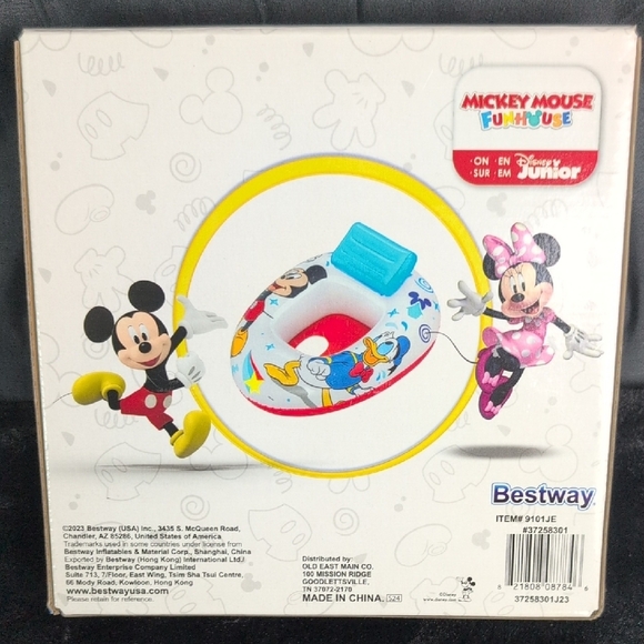 Disney Mickey Mouse Blue and White Inflatable Watercraft. New In Box. 6-18 Mths. - Picture 2 of 5
